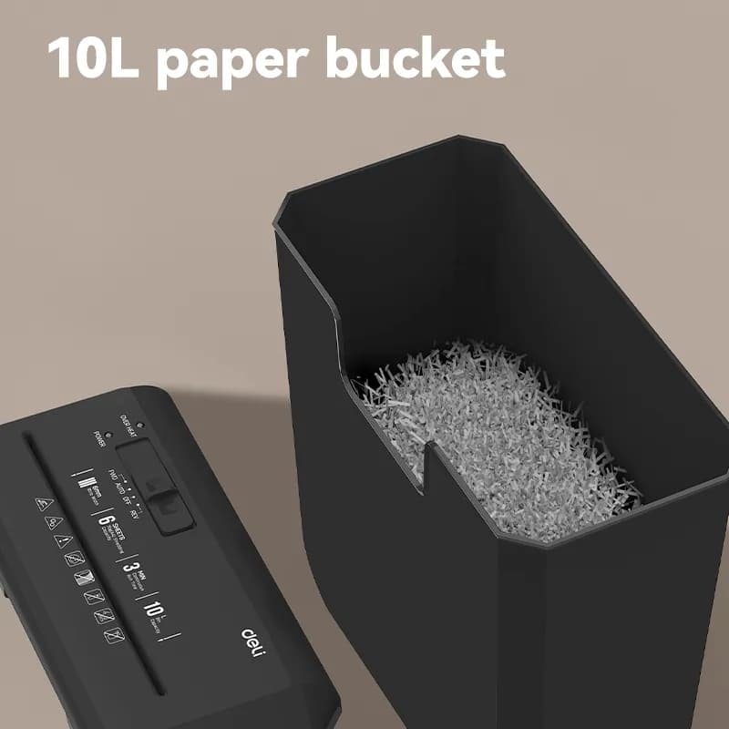DELI Deli ET103SC P2 Small Paper Shredder Machine electronics — thumbnail 3 of 4