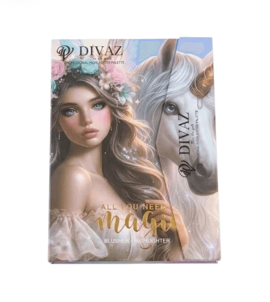 Divaz Blusher & Highlighter Palette | Highly Pigmented Face Makeup Palette