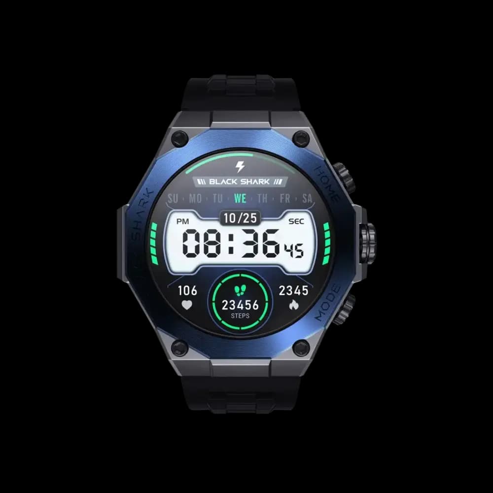 Black Shark S1 Pro Smartwatch – 1.43″ AMOLED, 100+ Sports Modes, ChatGPT & 15-Day Battery