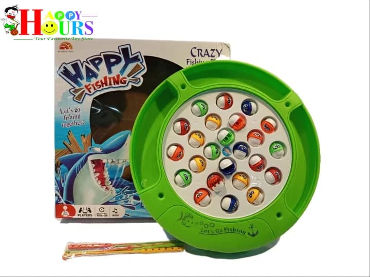 Happy Hours HappyHours Round Electric Fishing Game 24 Fish Set stationary, toys & sports — thumbnail 2 of 2