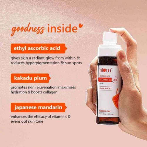 Plum Plum Mandarin & Vitamin C Face Toner 100ml daily essentials & lifestyle — thumbnail 2 of 3