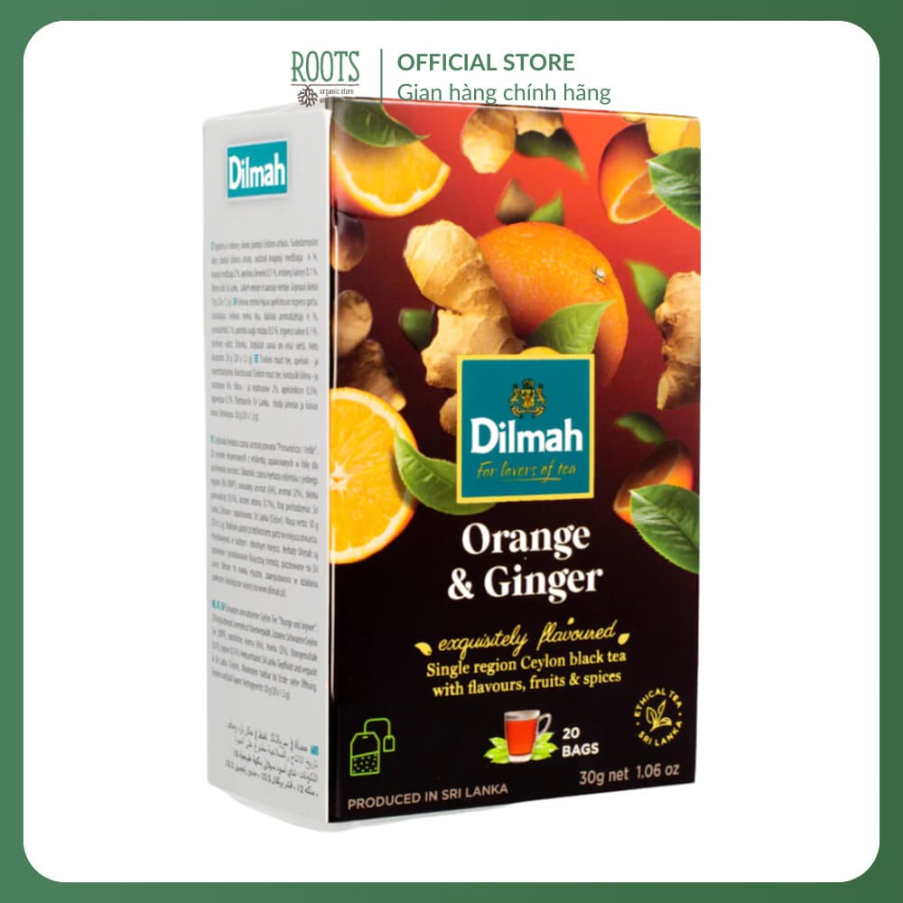 Dilmah Dilmah Orange & Ginger Flavoured Tea – 20 Tea Bags | Premium Ceylon Herbal Tea daily essentials & lifestyle — thumbnail 4 of 6