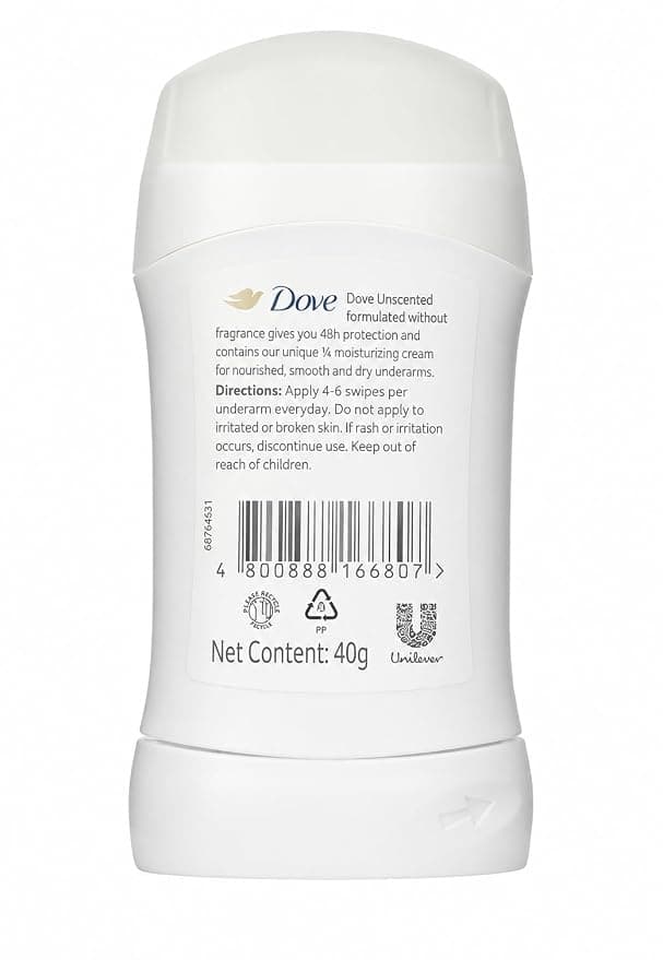 No Brand Dove Unscented Moisturising Cream 40gm – Deep Hydration for Soft & Smooth Skin daily essentials & lifestyle — thumbnail 3 of 3