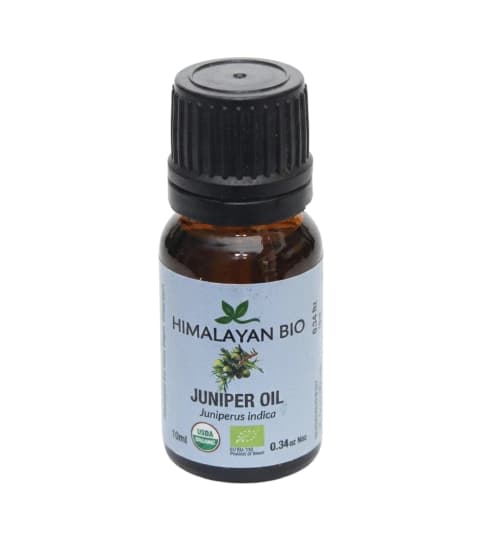 Himalayan Bio Juniper Needle Essential Oil 10ml for Skin Care, Cold Relief, Stress Relief & Aromatherapy
