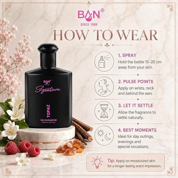 Signature SIGNATURE TOPAZ Eau De Parfum 100ml | Luxury Floral Fruity Perfume for Women daily essentials & lifestyle — thumbnail 4 of 6