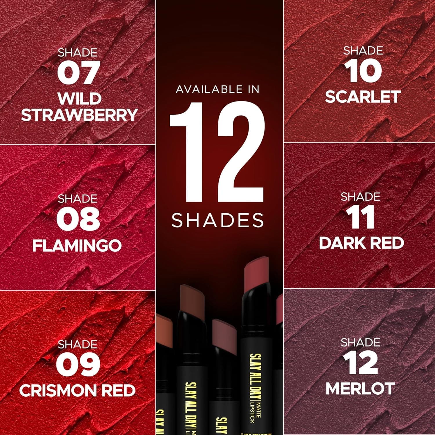 HILARY RHODA Hilary Rhoda PREMIUM Slay All Day Matte Lipstick | Long-Lasting Waterproof Lip Color daily essentials &… — thumbnail 3 of 9