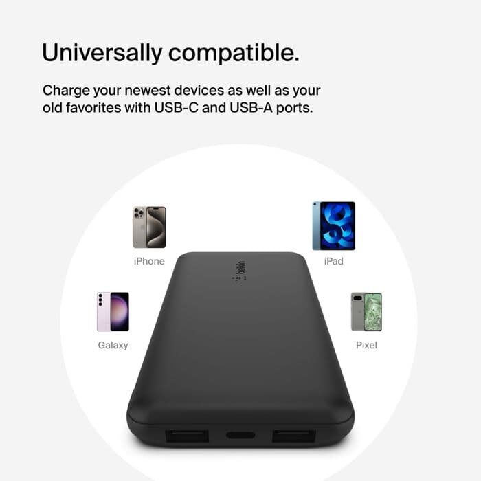 Belkin belkin Power Bank – BoostCharge 10KmAh 15W TYPE-C – BLK BPB011btBK electronics — thumbnail 5 of 11
