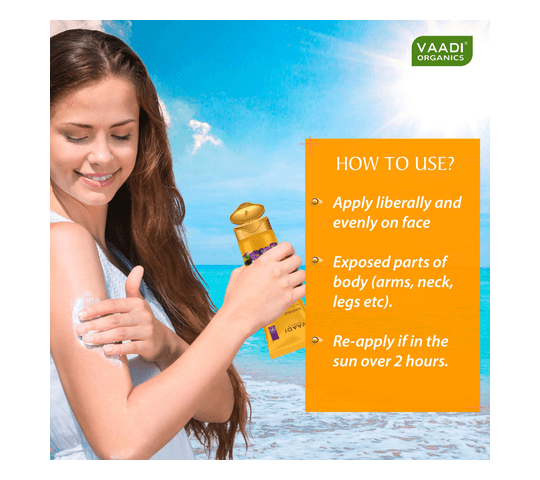 Vaadi Organics Vaadi Organics - Sunscreen Lotion SPF-30 with Lilac Extract (110 ml) - VH0486 daily essentials & lifestyle — thumbnail 2 of 2