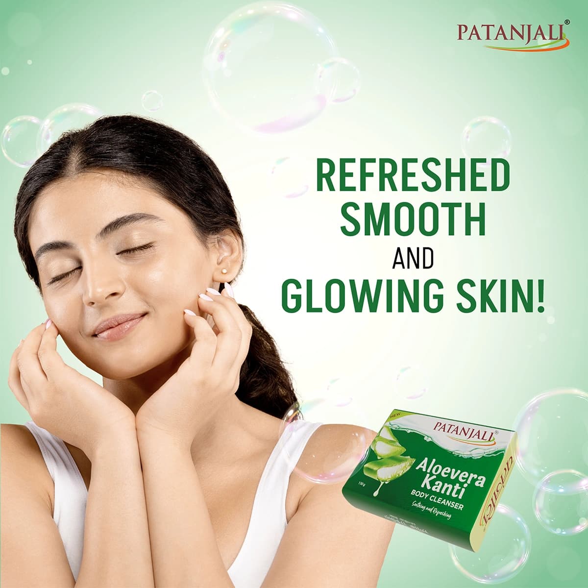 Patanjali Patanjali Aloevera Kanti Body Cleanser Soap 150gm | Herbal Bath Soap for Soft & Healthy Skin daily essentials &… — thumbnail 5 of 5