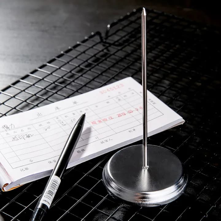 Deli Deli Desk Bill Fork 0241 | Stainless Steel Receipt & Bill Spike Holder stationary, toys & sports — thumbnail 5 of 5