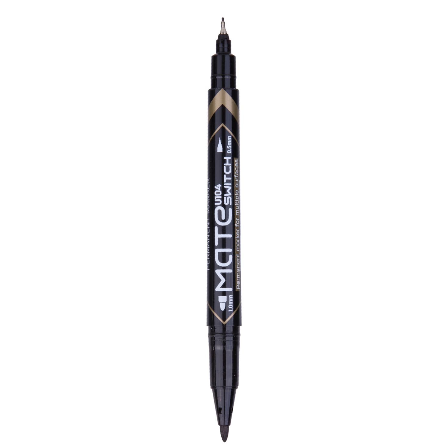 Deli Deli EU10420 Permanent Marker Dual Tip 0.5mm & 1.0mm Waterproof Black Marker | Quick-Dry Low Odor Ink stationary, toys… — thumbnail 4 of 5