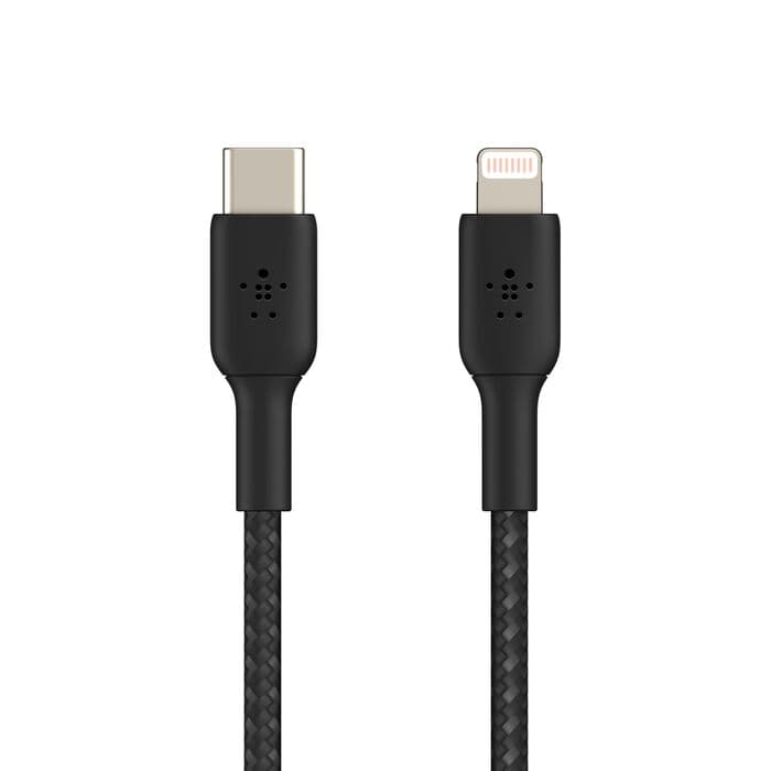 Belkin Belkin BoostCharge Braided USB-C to Lightning Cable 30W 2M Black CAA004bt2MBK – Fast Charging Cable for iPhone… — thumbnail 2 of 4