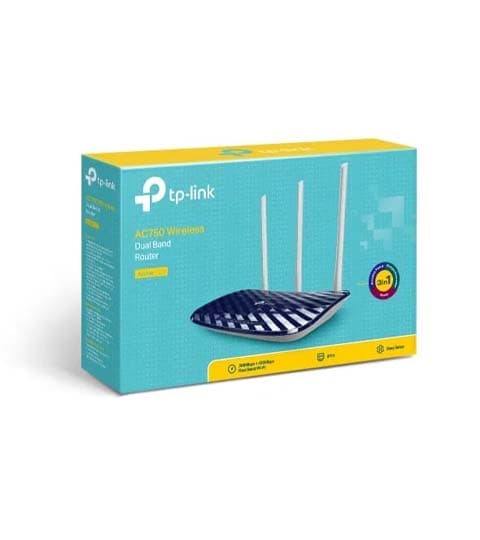 TIP-LINK TP-Link Archer C20 AC750 Dual Band Wireless Router with 3 High-Gain Antennas, 300 Mbps at 2.4GHz & 433 Mbps at… — thumbnail 2 of 3