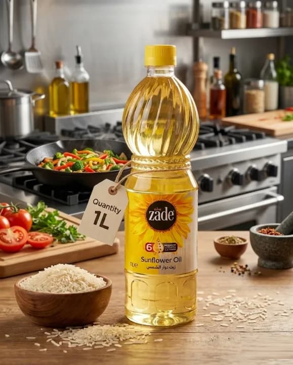Zade Pure Sunflower Oil 1 Liter Bottle | Premium Healthy Cooking Oil