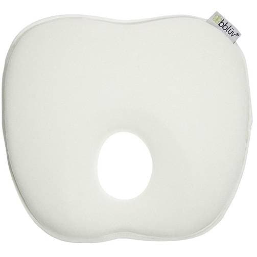 BBluv Pilö Ergonomic Baby Headrest Ivory B0106 – Anti Flat Head Support Pillow for Newborns, Breathable & Machine Washable Infant Neck Support Cushion