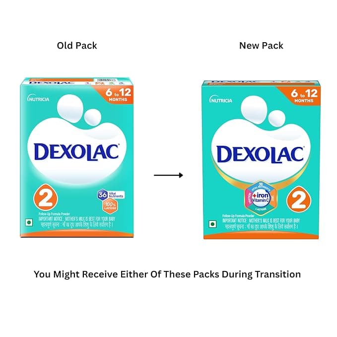 No Brand Dexolac Follow-Up Infant Formula Milk Powder Stage 2 400g | For Babies 6–12 Months | 36 Vital Nutrients daily… — thumbnail 2 of 2