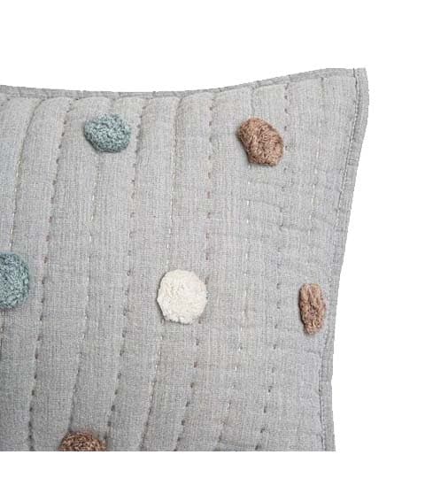 Crane Baby Crane Baby Ezra Decorative Quilted Pillow BC-110PC-1 – Grey Nursery Accent Cushion daily essentials & lifestyle — thumbnail 3 of 4