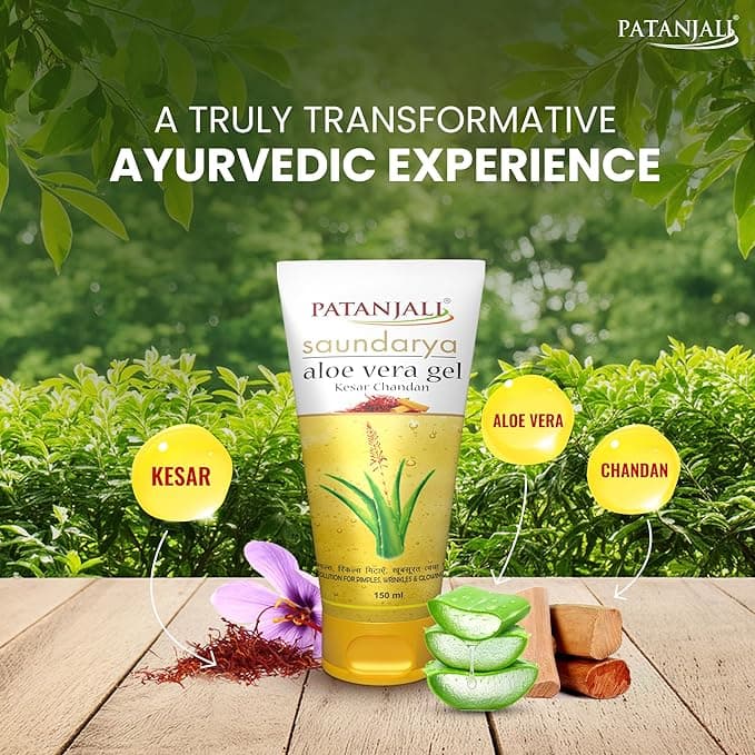 Patanjali Patanjali Saundarya Aloe Vera Gel 150ml | Herbal Face & Skin Moisturizing Gel daily essentials & lifestyle — thumbnail 6 of 6