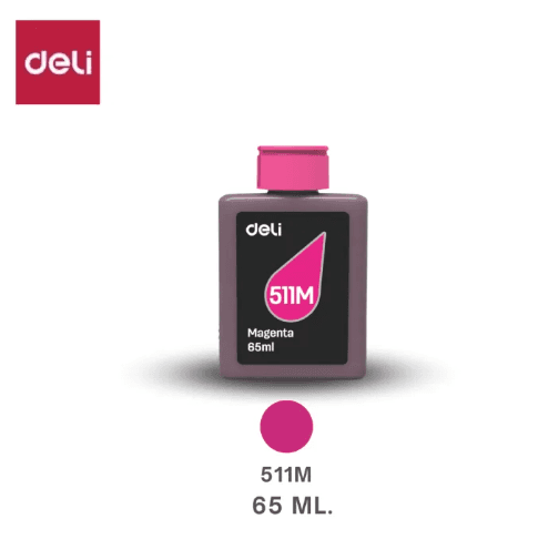 DELI Deli 511M Magenta Inkjet Printer Ink Bottle 65ml electronics — thumbnail 2 of 2