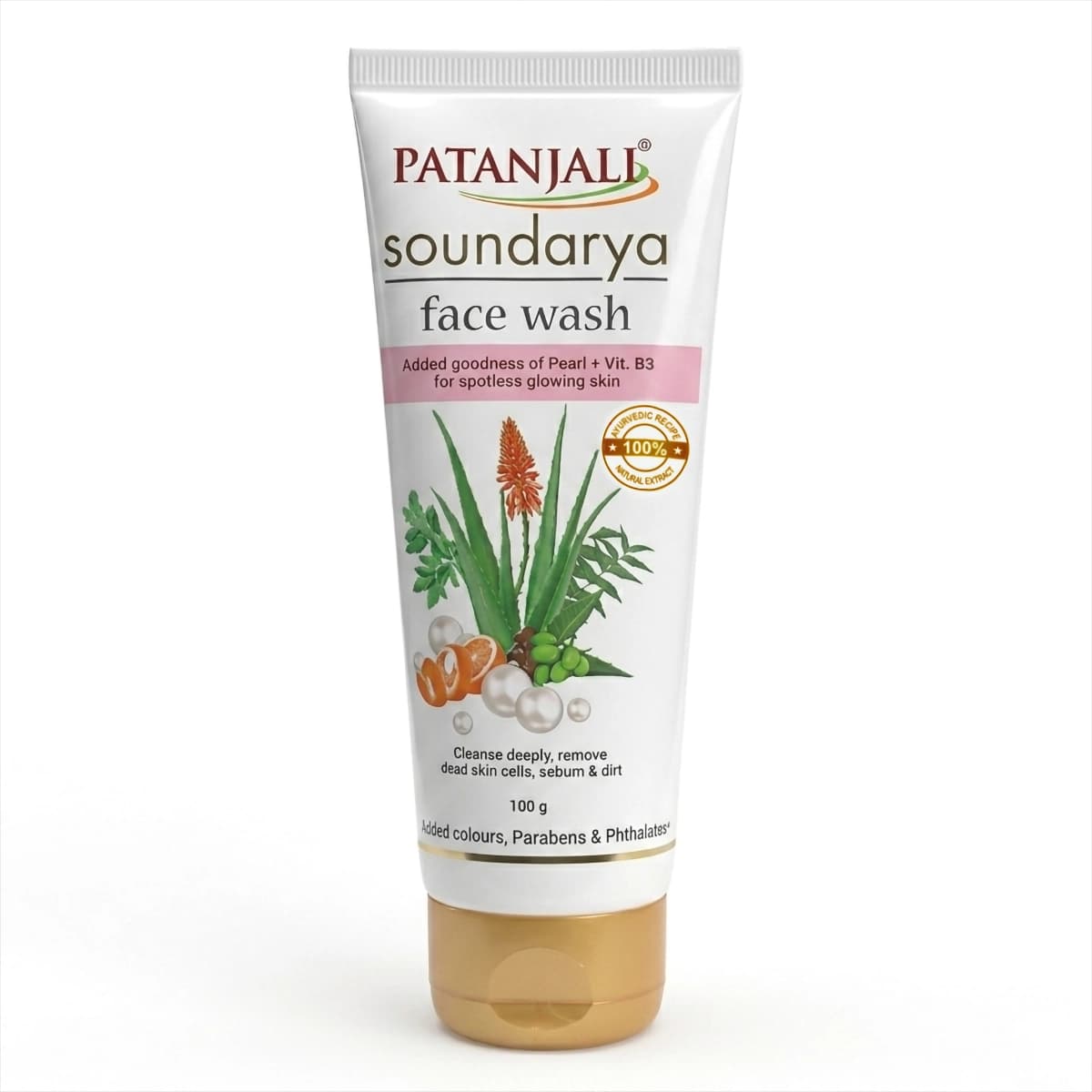 Patanjali Saundarya Face Wash 100gm for Glowing & Healthy Skin