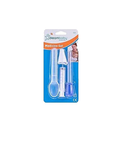 Dreambaby Medicine Set 3pc Spoon Dropper Syringe F317 – Baby Medicine Feeding Kit
