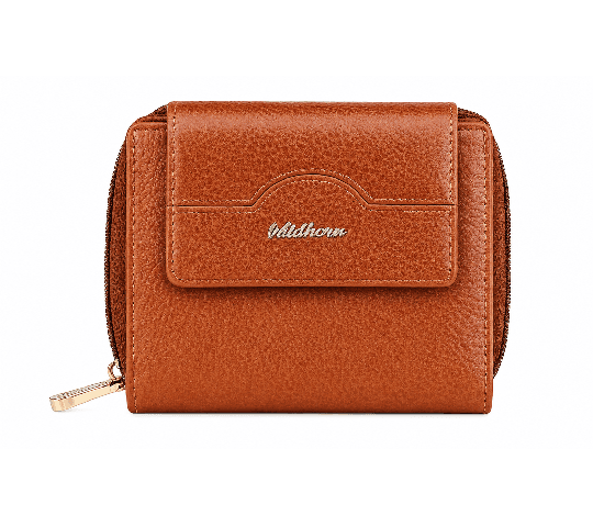 WildHorn WildHorn Nepal RFID Protected Genuine Leather Tan Wallet for Women – Premium Ladies Wallet with RFID Blocking |… — thumbnail 2 of 2