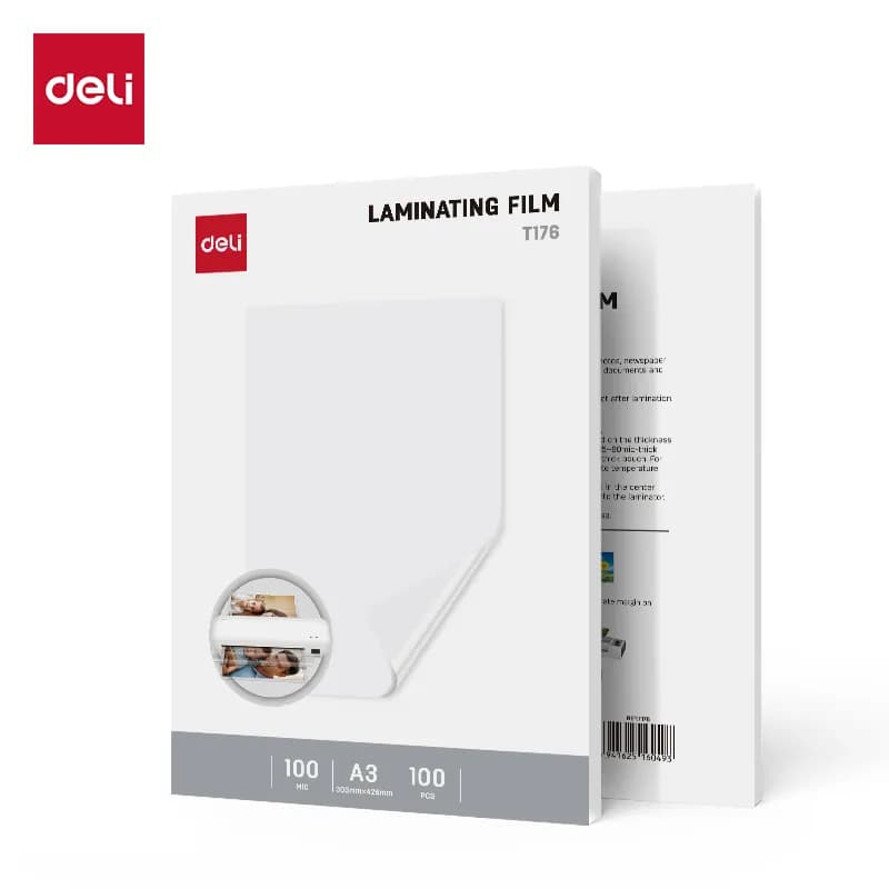 Deli ET176 A4 100 Micron Laminating Film Pouch Pack