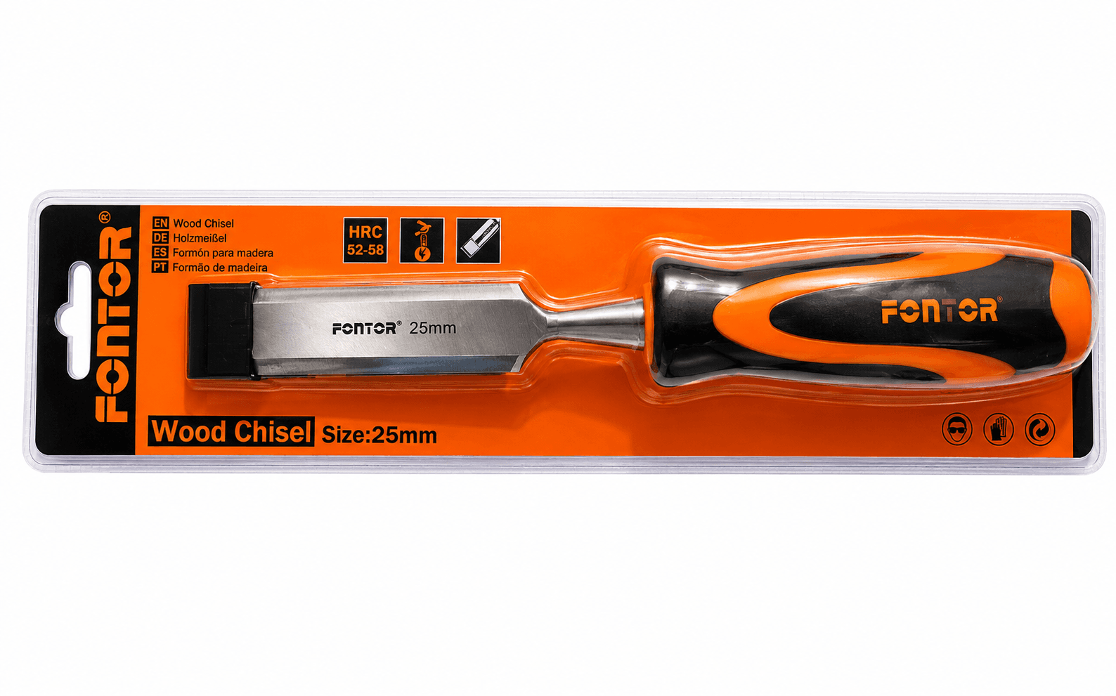 Fontor Chisel Wood 25MM HWC0125 – Professional Woodworking Chisel for Carving, Shaping & Wood Cutting
