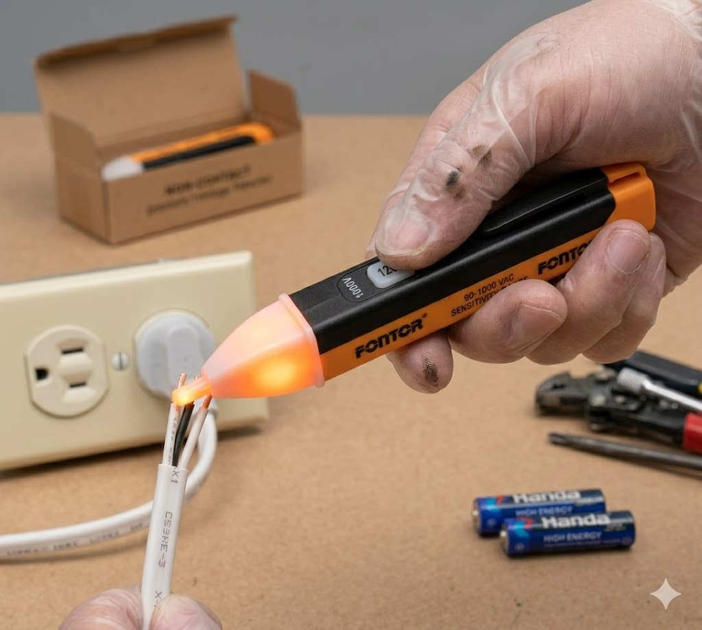 Fontor Fontor Test Pencil AC Voltage Alert 0249203 – Electric Voltage Tester Screwdriver for Safe Electrical Detection… — thumbnail 2 of 2