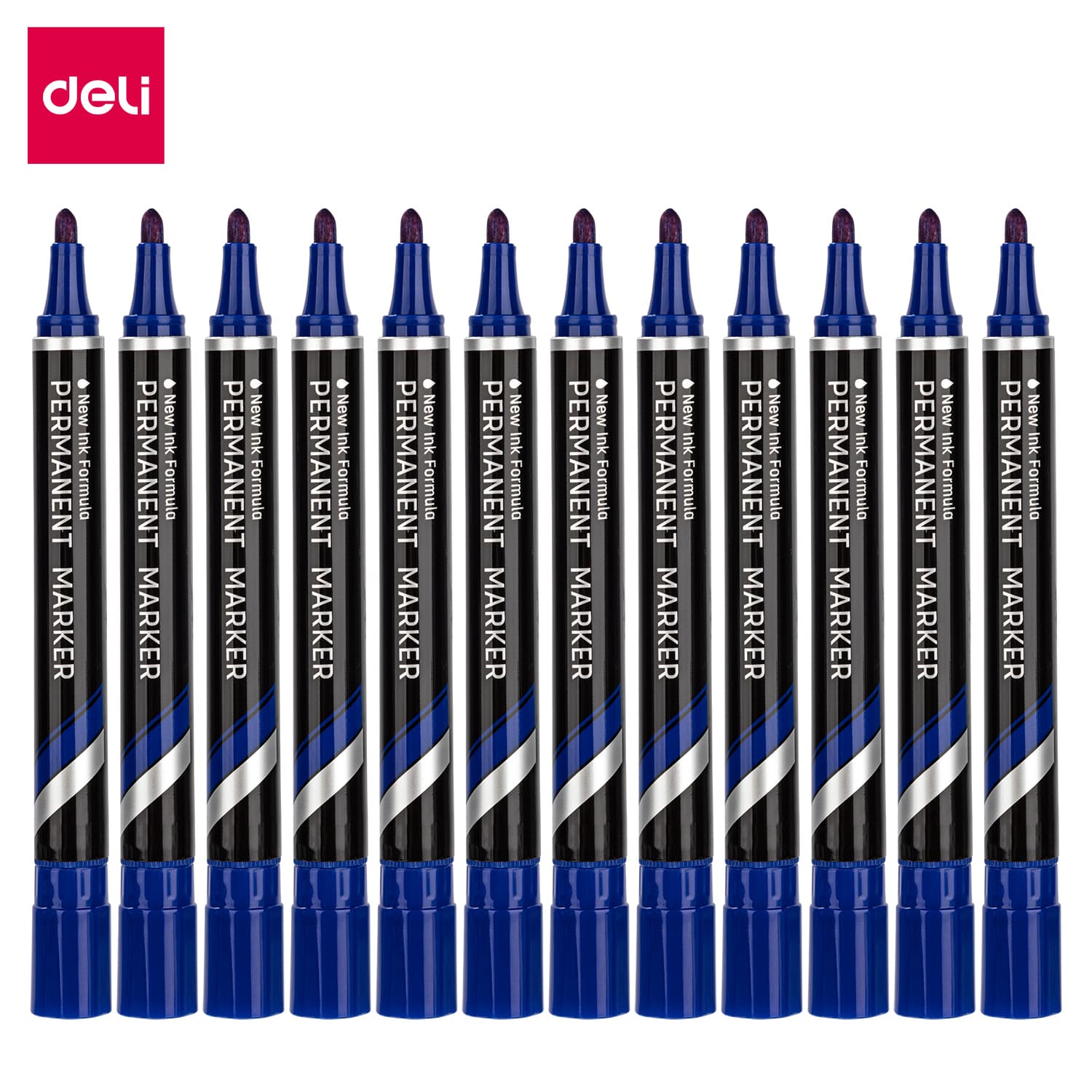 Deli Deli EU10030 Permanent Marker 1.5mm Bullet Tip | Waterproof Quick Dry Blue Marker ( Per Pcs) stationary, toys & sports — thumbnail 3 of 5