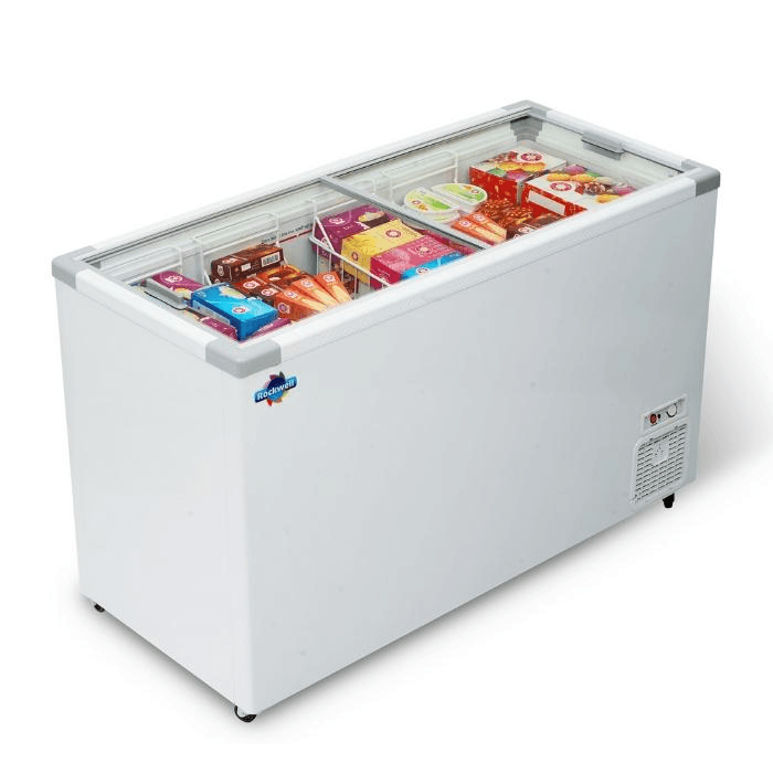 Rockwell Sfr 450 Gt - Glass Top Freezer 450 Litres | SFR 450 GT | Sliding