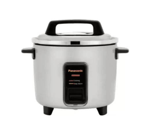 Panasonic SR-WA18HSB-2P 1.8 ltr Tri-Ply Steel pan Rice cooker with Warmer  - Big Digital