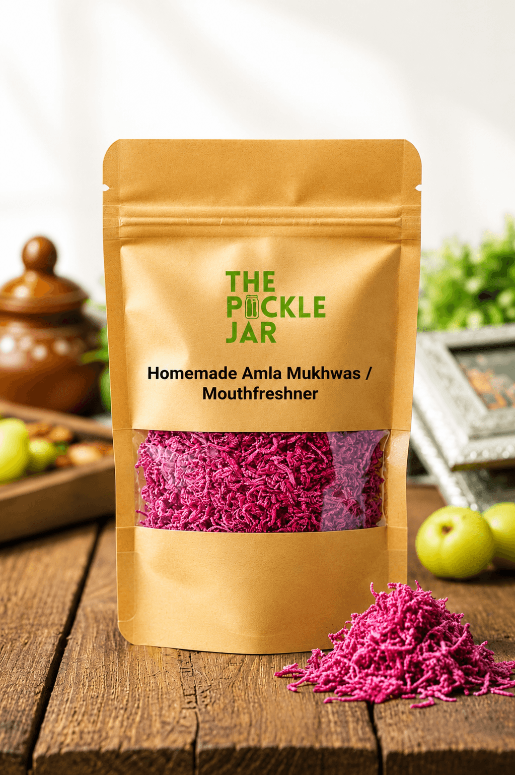 The Pickle Jar Homemade Amla Mukhwas Mouth Freshener 200g – Natural Digestive & Refreshing Snack