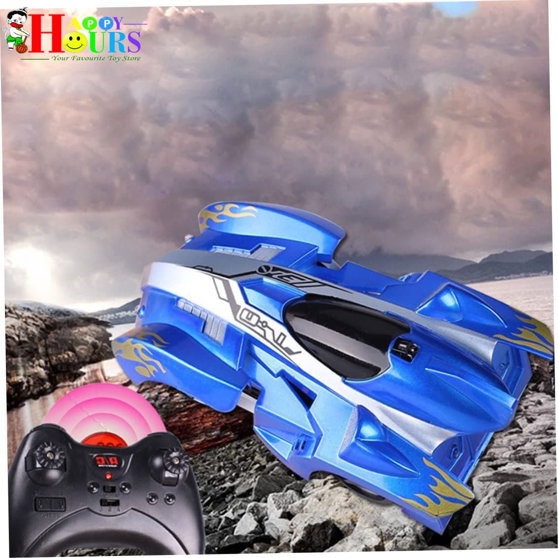 Happy Hours HappyHours RC Wall Climbing Car Remote Control Stunt Toy stationary, toys & sports — thumbnail 3 of 3