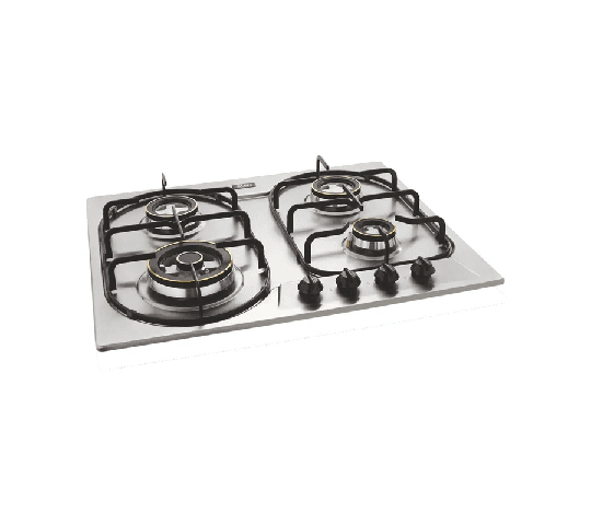 GLEN 1061 4 Burner Stainless Steel Built-in Hob with Triple Ring & Double Ring Forged Brass Burners Auto Ignition
