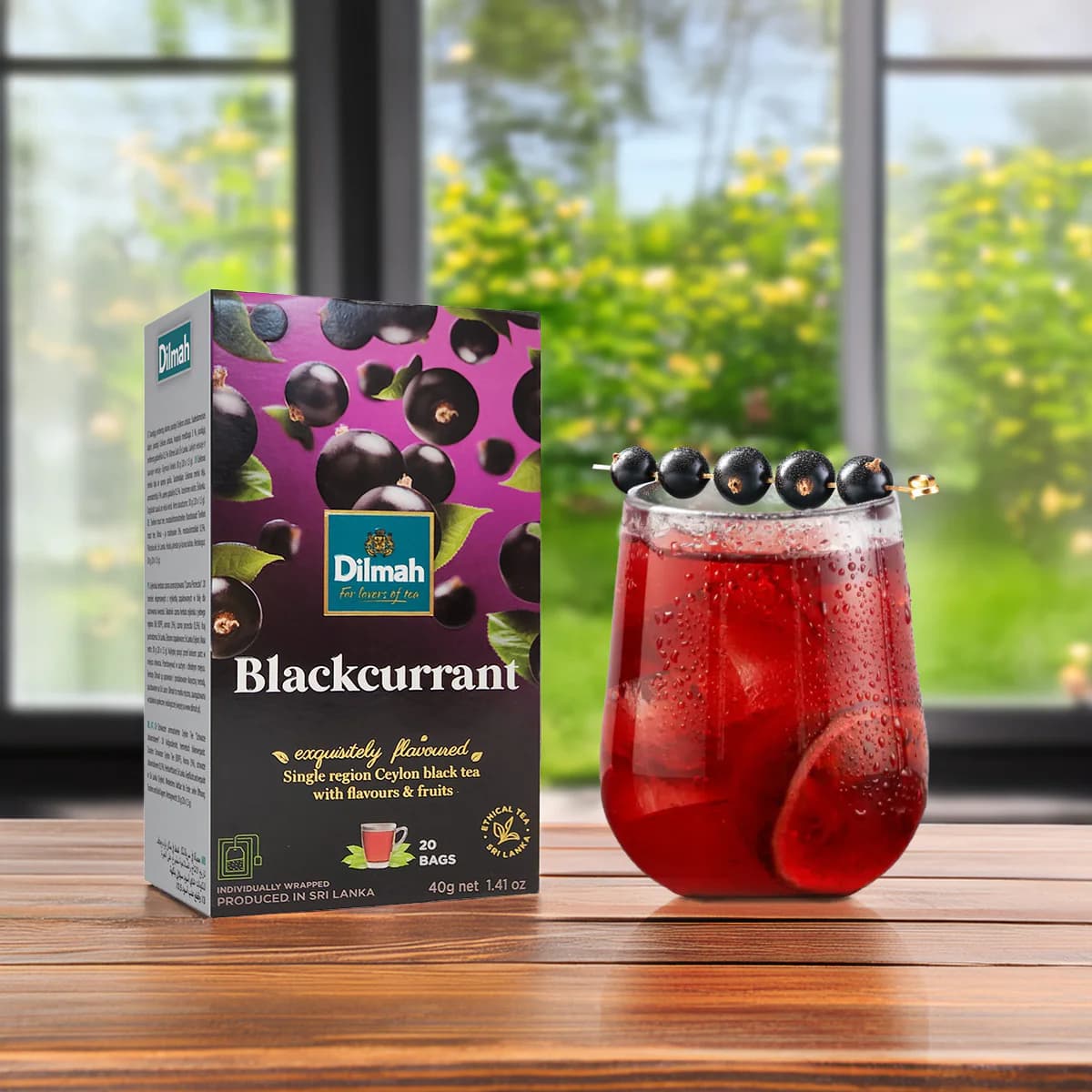 Dilmah Dilmah Black Currant Flavoured Tea – 20 Tea Bags | Premium Ceylon Black Tea daily essentials & lifestyle — thumbnail 4 of 6