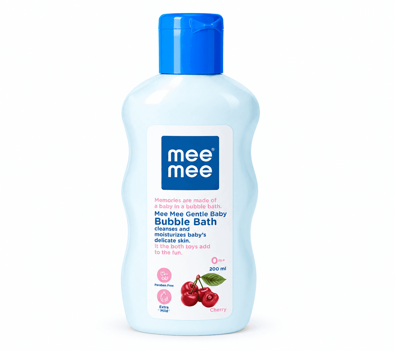 Mee Mee Gentle Baby Bubble Bath with Cherry | Extra Mild & Paraben-Free | 200ml