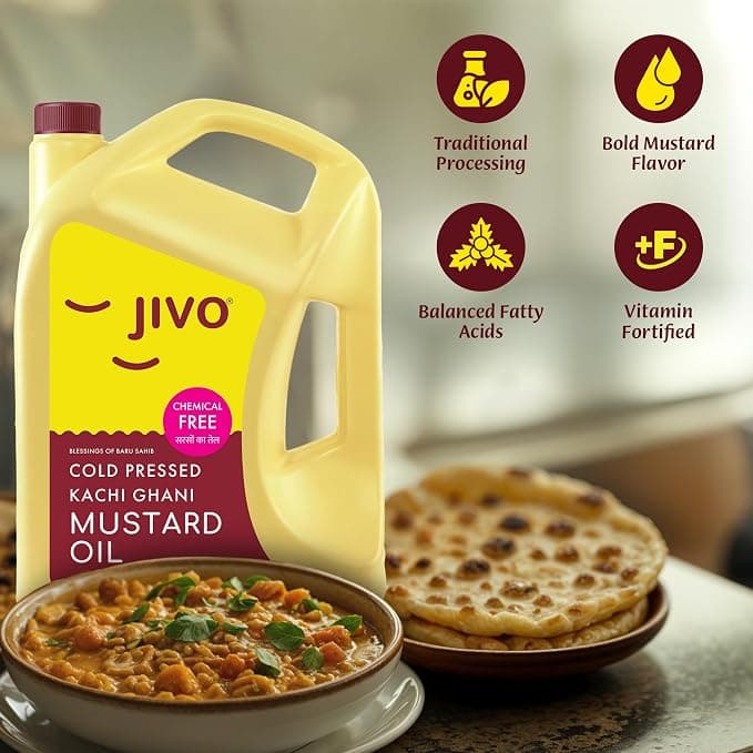 Patanjali Patanjali Mustard Oil 5 Litre | Pure Kachi Ghani Cooking Oil daily essentials & lifestyle — thumbnail 4 of 5