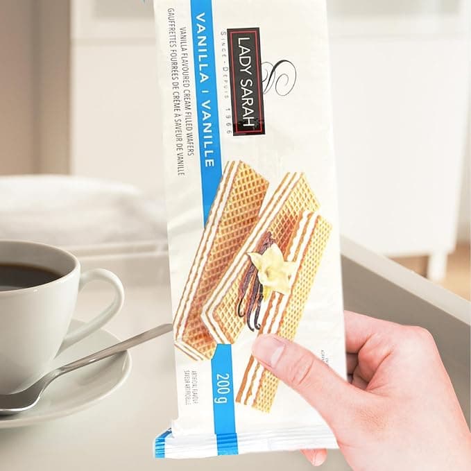 Lady Sarah Lady Sarah Cream Filled Vanilla Wafer 200g | Crispy Vanilla Wafer Biscuits daily essentials & lifestyle — thumbnail 5 of 7