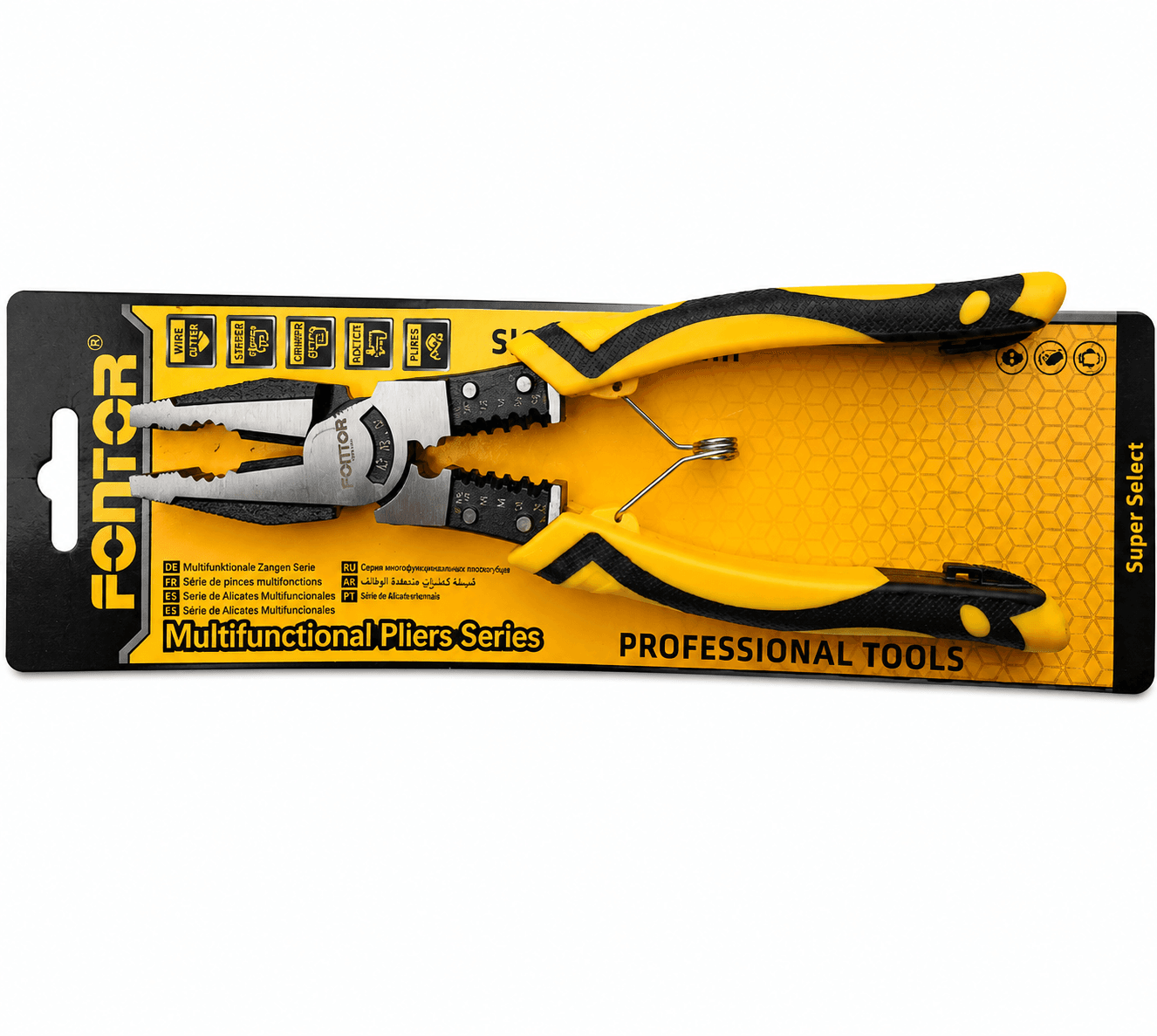 Fontor Mini Combination Pliers 4.5 Inch 180671 | Precision Grip & Wire Cutting Tool
