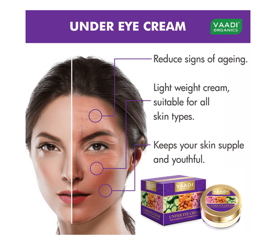 Vaadi Organics Vaadi Organics - Under Eye Cream - Almond Oil & Cucumber extract (30 gms) - VH0052 daily essentials &… — thumbnail 2 of 2