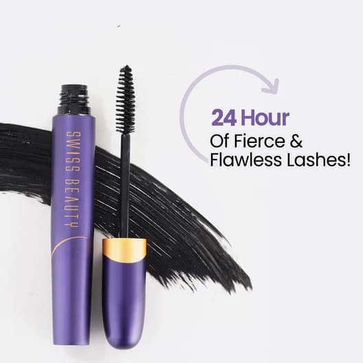 Swiss Beauty Swiss Beauty Bold Eyes Super Lash Mascara Waterproof | Long Lasting Volumizing Mascara daily essentials &… — thumbnail 6 of 8