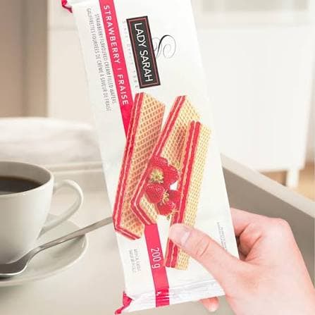 Lady Sarah Lady Sarah Cream Filled Strawberry Wafer 200g – Crispy Strawberry Wafer Biscuits daily essentials & lifestyle — thumbnail 4 of 7