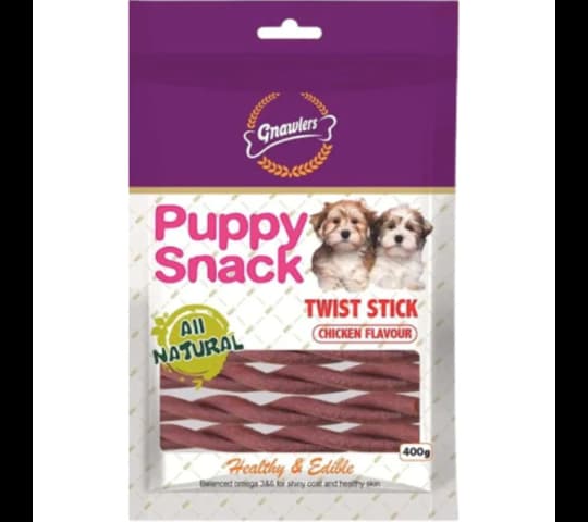 Puppy Snacks Twist Stick 400gm – Healthy Chew Treat for Puppies