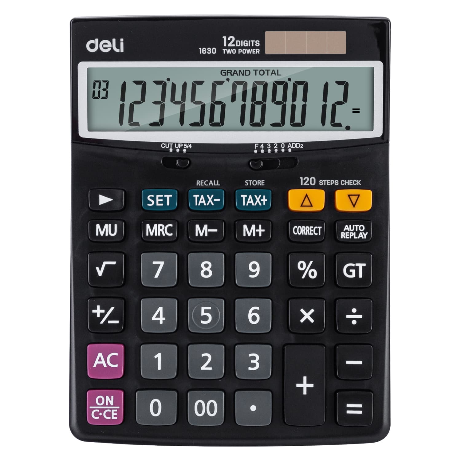 Deli E1630 Desktop Calculator – 12 Digit Large Display Office Calculator