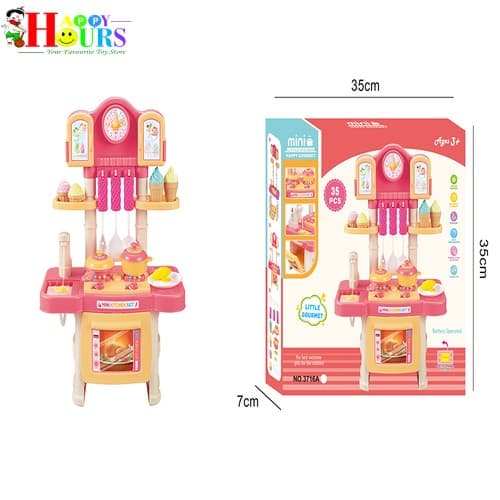 HappyHours Kitchen Set Small Pretend Cooking Toy Set