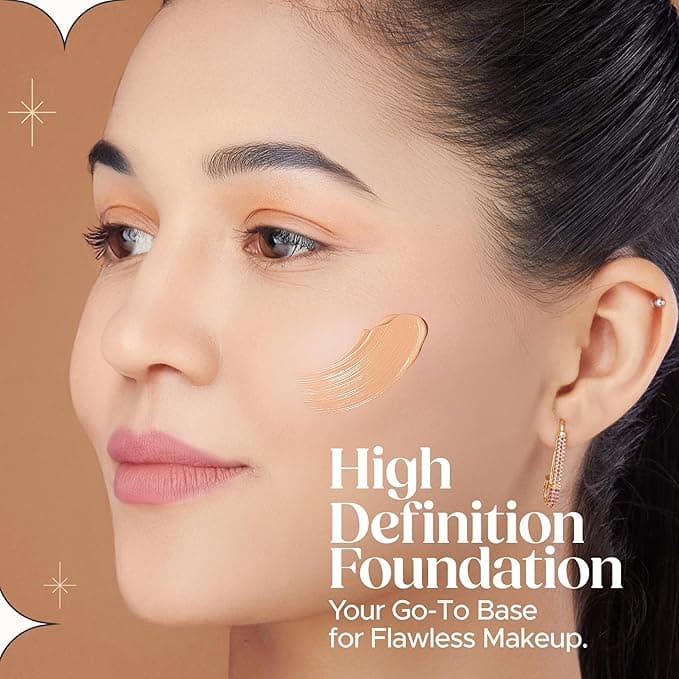 HILARY RHODA Hilary Rhoda High Definition Liquid Foundation for Women – Shade 03 Natural Beige | Flawless Matte Finish… — thumbnail 3 of 7