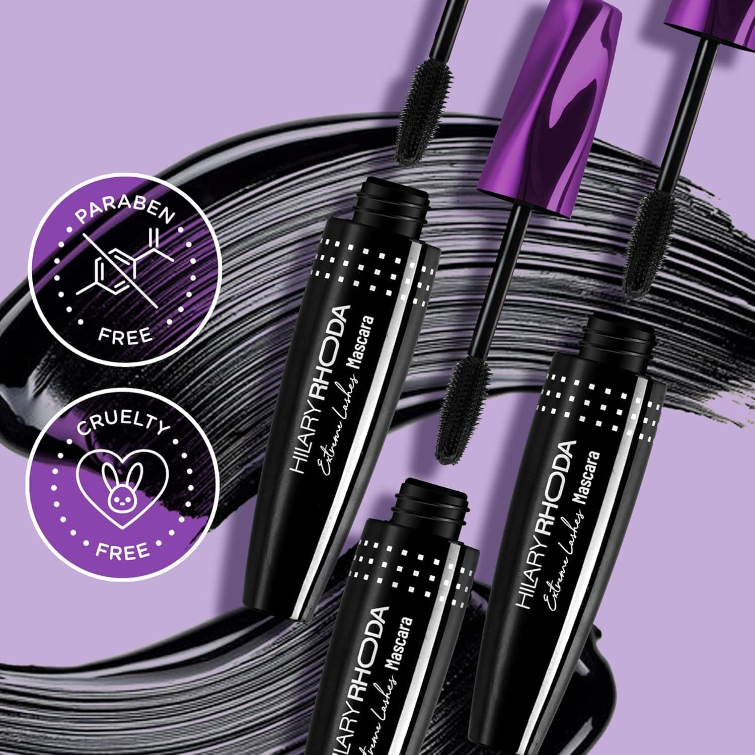 HILARY RHODA Hilary Rhoda Extreme Lashes Black Mascara | Long Lasting Volumizing Mascara daily essentials & lifestyle — thumbnail 4 of 8