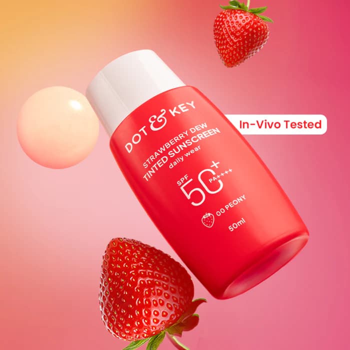 Dot & Key Dot & Key Strawberry Dew Tinted Sunscreen SPF 50 PA++++ 50ml daily essentials & lifestyle — thumbnail 2 of 4