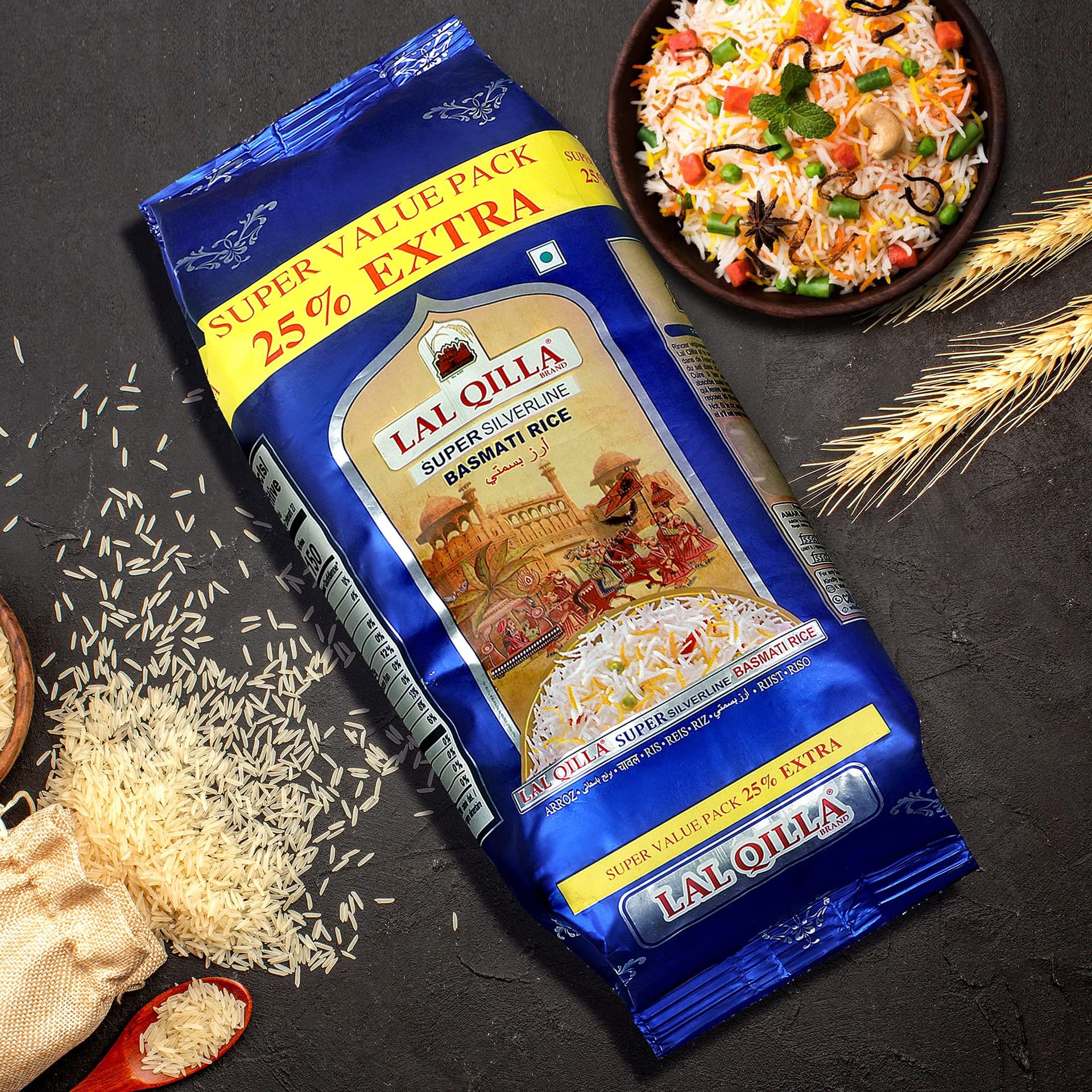 Lal Qilla Lal Qilla LQ Silver Line Basmati Rice 5 Kg – Premium Long Grain Rice daily essentials & lifestyle — thumbnail 2 of 6